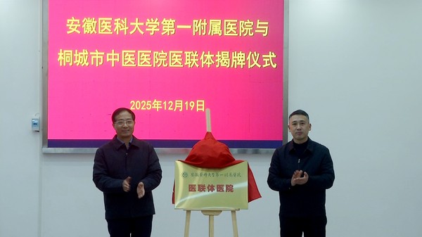 安医大一附院与桐城市中医医院正式授牌组建医联体